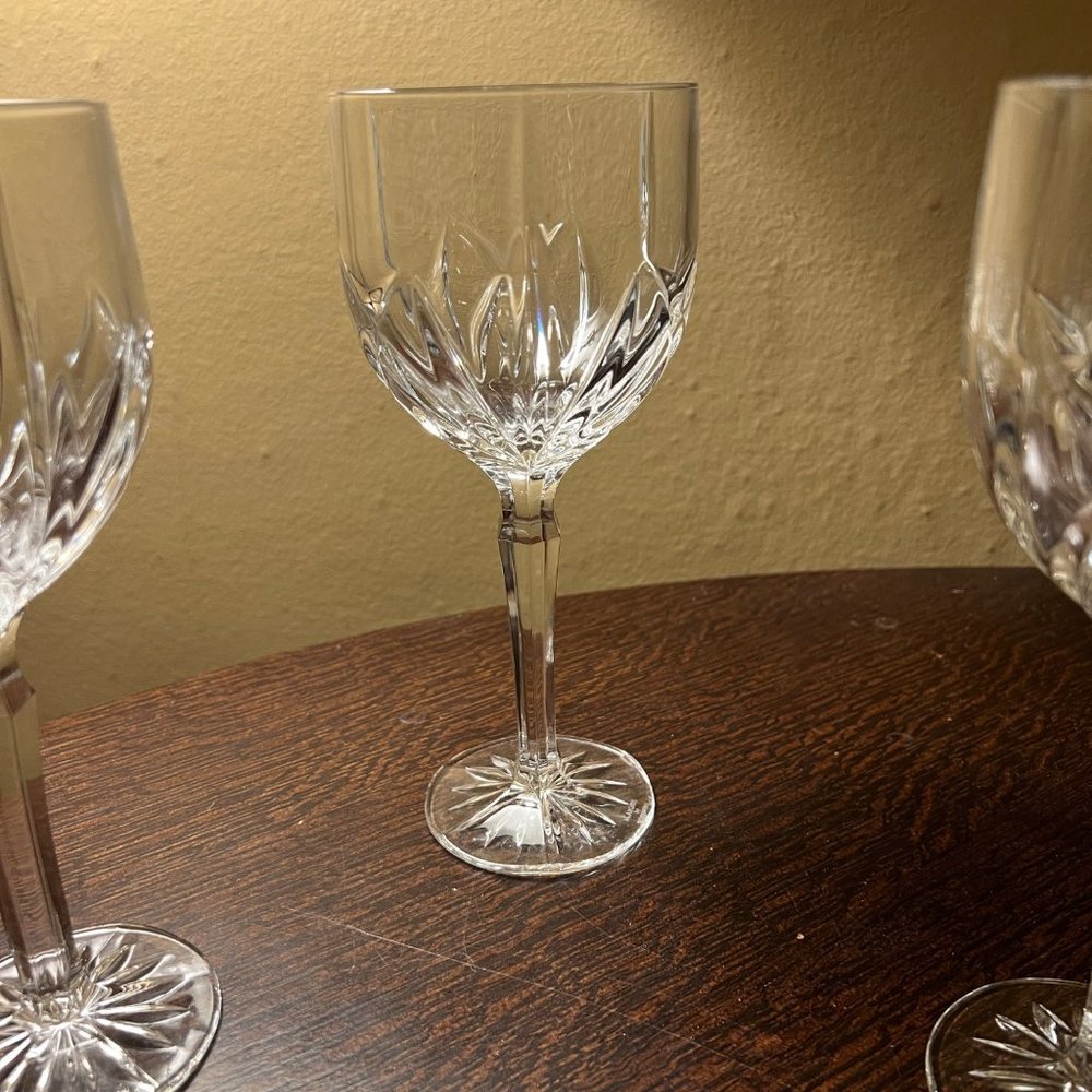 Marquis by Waterford Brookside Crystal Wine Goblets Set of Four